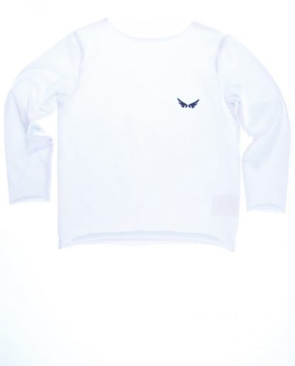 Tričko s dlouhým rukávem baisc - bílé