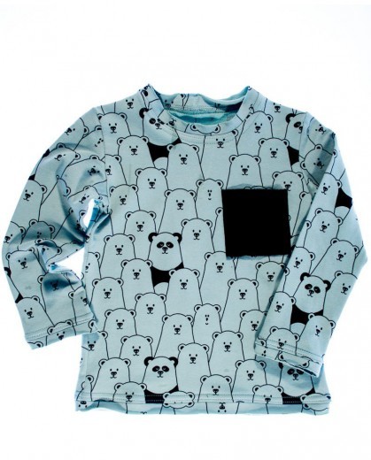 Tričko s dlhým rukávom Panda