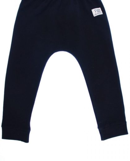 Tepláky s nízkym sedom baisc - čierne