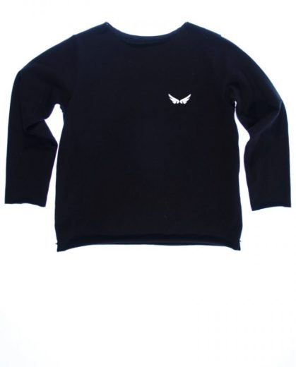 Tričko s dlhým rukávom baisc - čierne